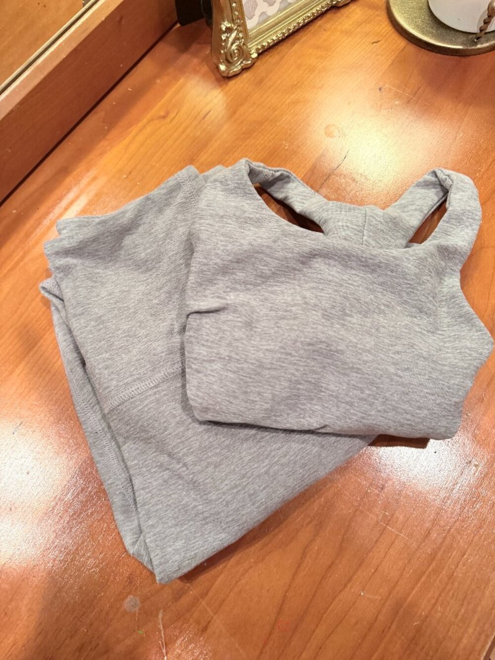 Beyond Yoga Spacedye Gray Tank Leggings Matching Set Size S